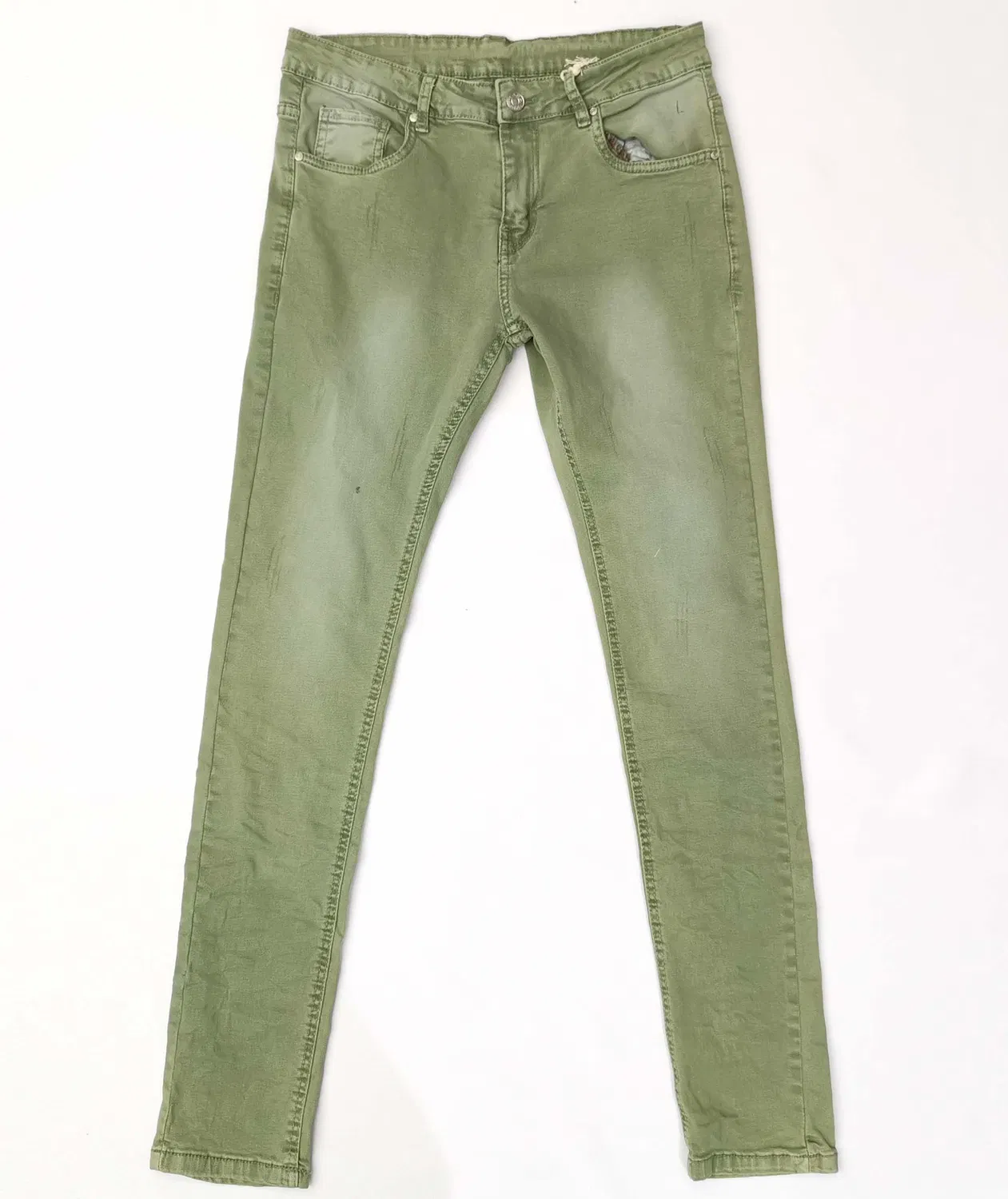 Мужские узкие брюки/брюки из спандекса, хлопковые брюки-карго, джинсовая стирка